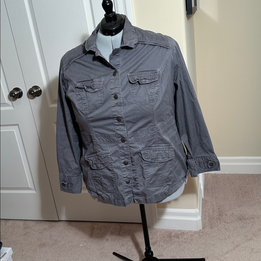 Penningtons Grey Military-Style Women's Jacket